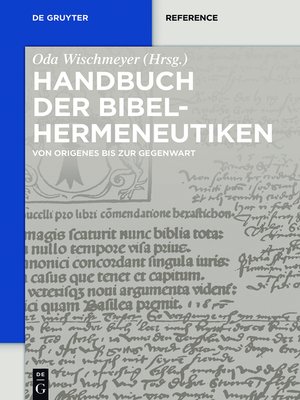 cover image of Handbuch der Bibelhermeneutiken